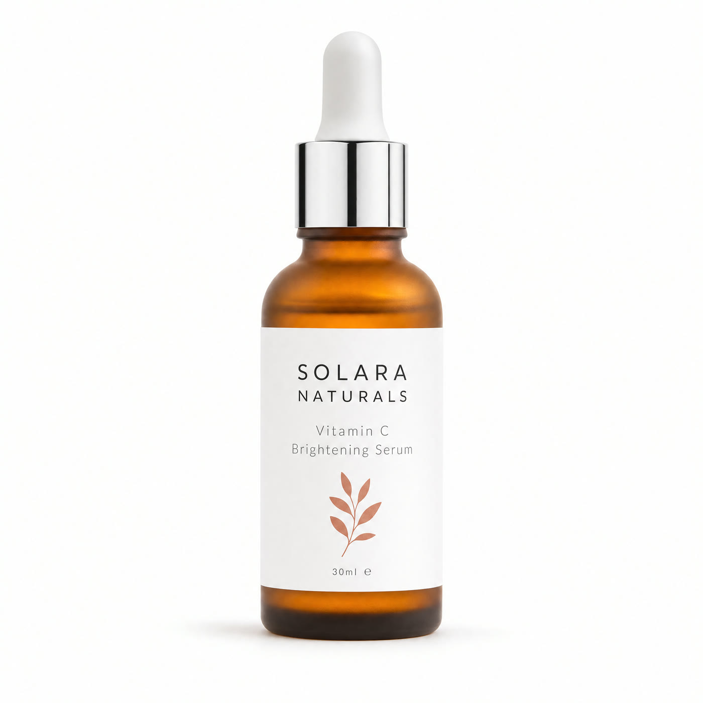 Solara Naturals vitamin C serum product identity mockup